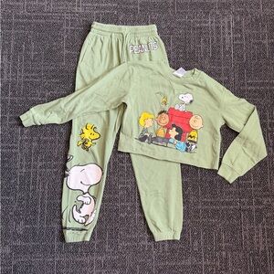 Peanuts Olive Green Apparel